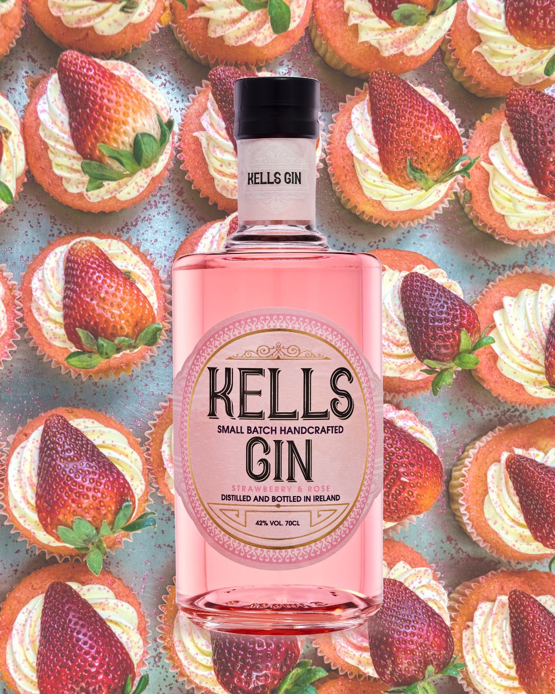 🍋 Pink Gin and Lemon Cupcakes – A Sweet Sip of Kells Gin in Every Bite! 🍓